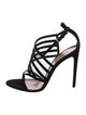 Alaïa Suede Mesh Accents Sandals