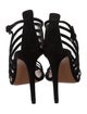 Alaïa Suede Mesh Accents Sandals