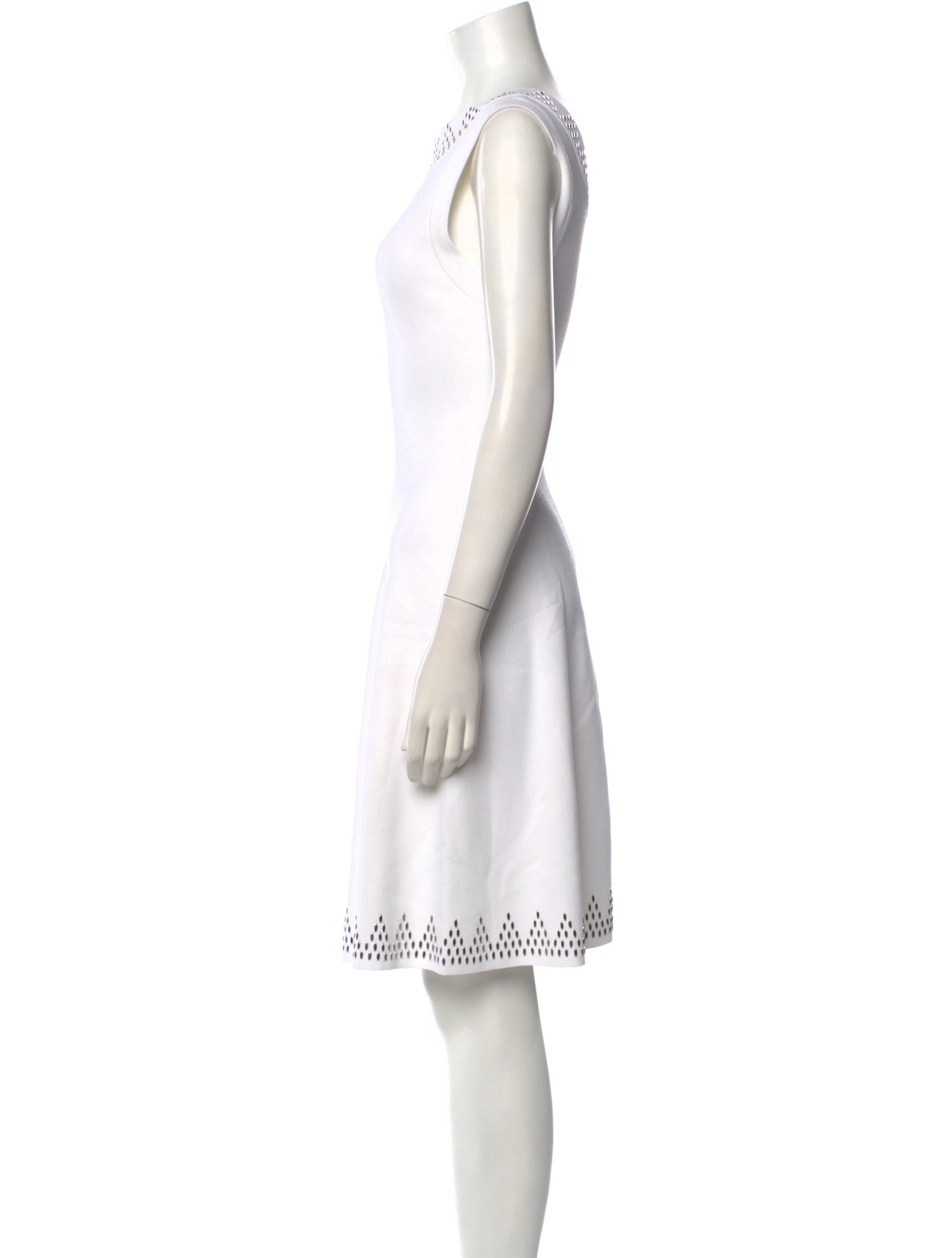 Alaïa Bateau Neckline Knee-Length Dress