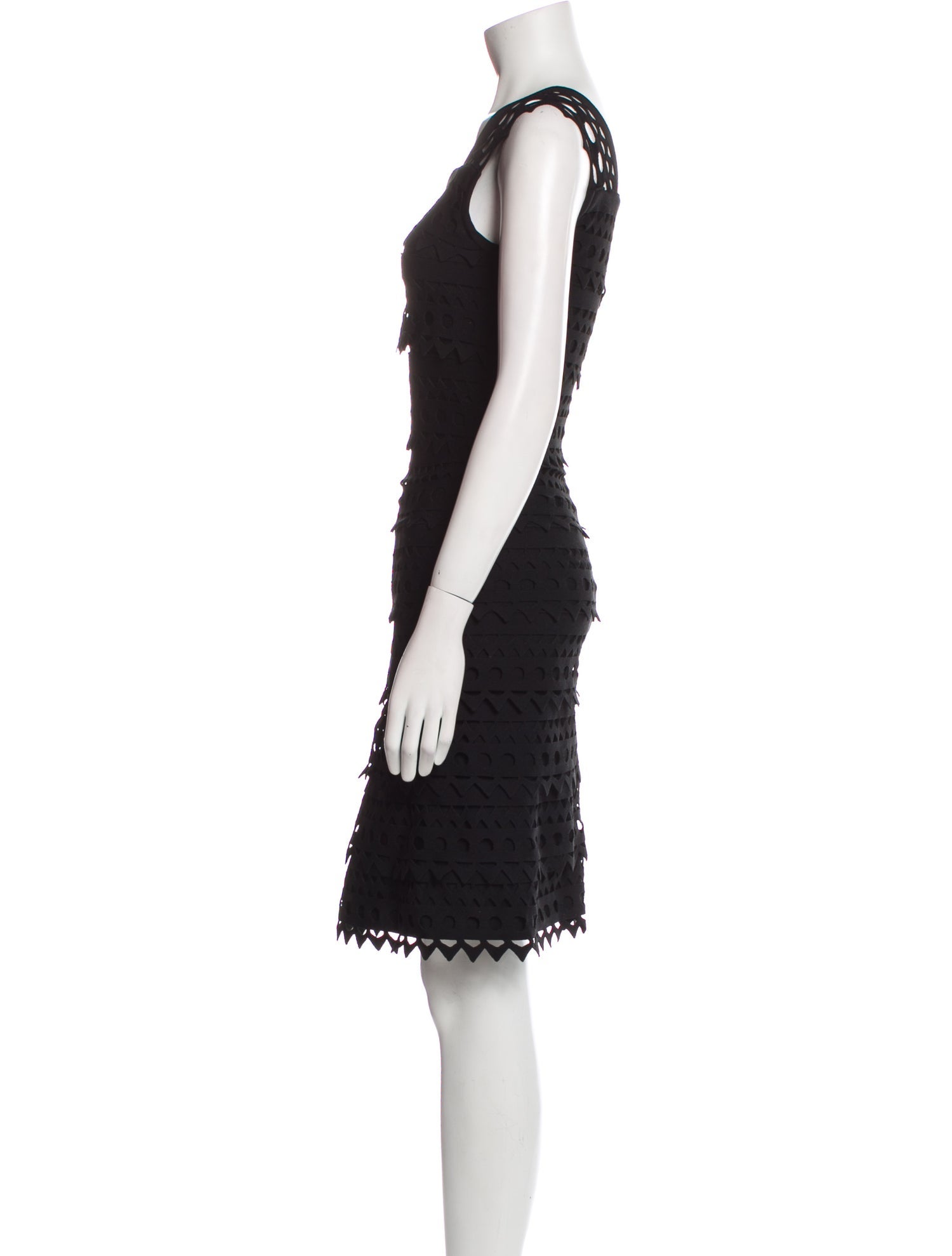 Alaïa Square Neckline Knee-Length Dress