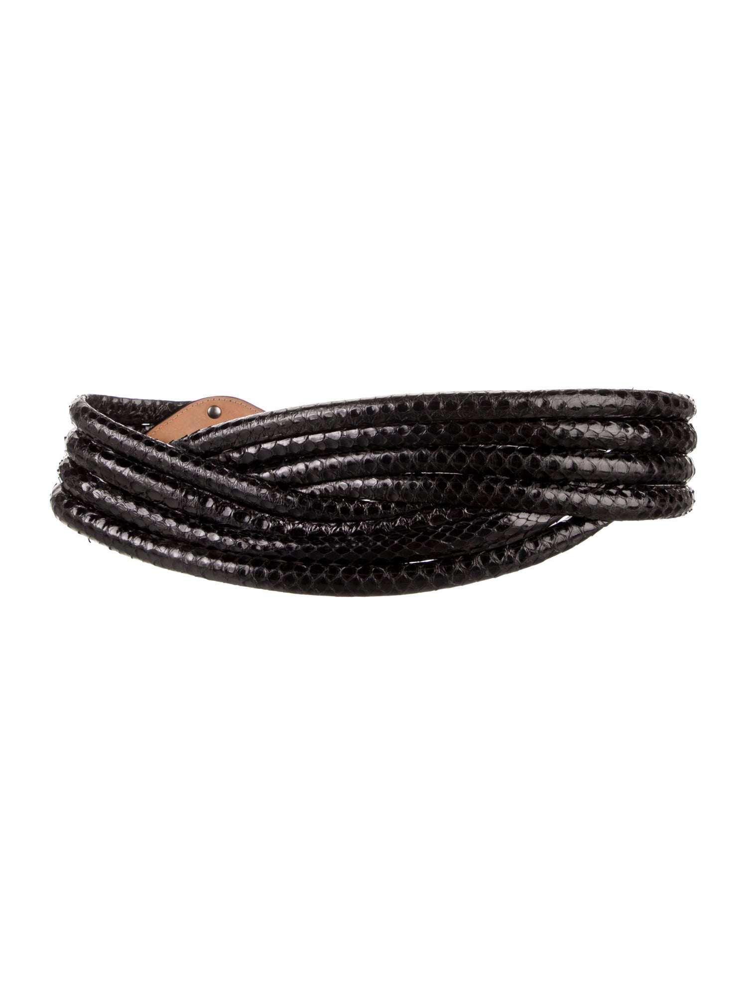 Alaïa Wide Python Belt