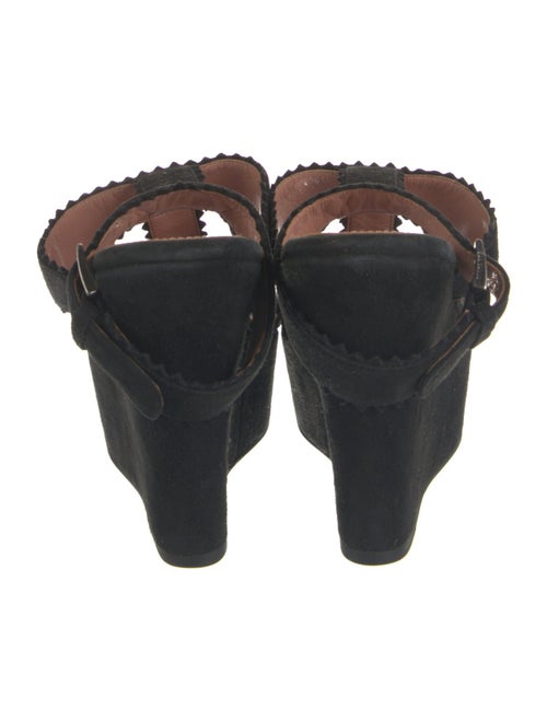 Alaïa Suede T-Strap Sandals