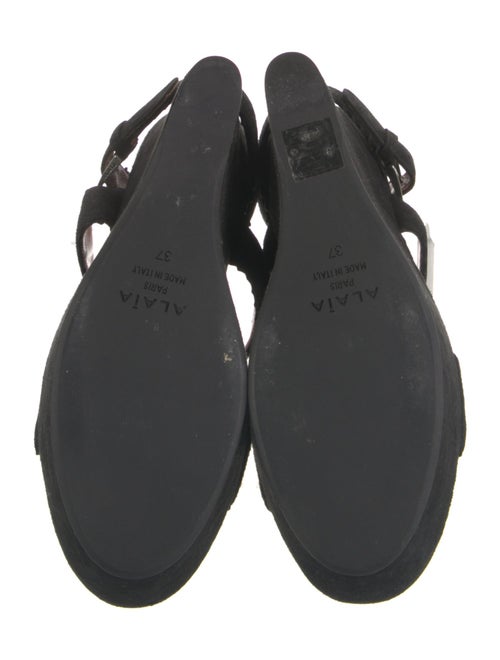 Alaïa Suede T-Strap Sandals