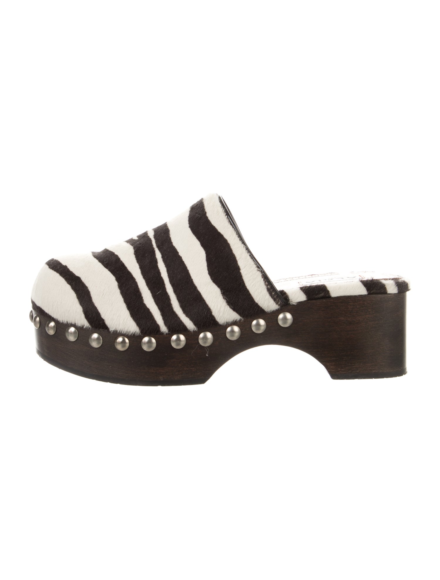 Alaïa Ponyhair Animal Print Mules