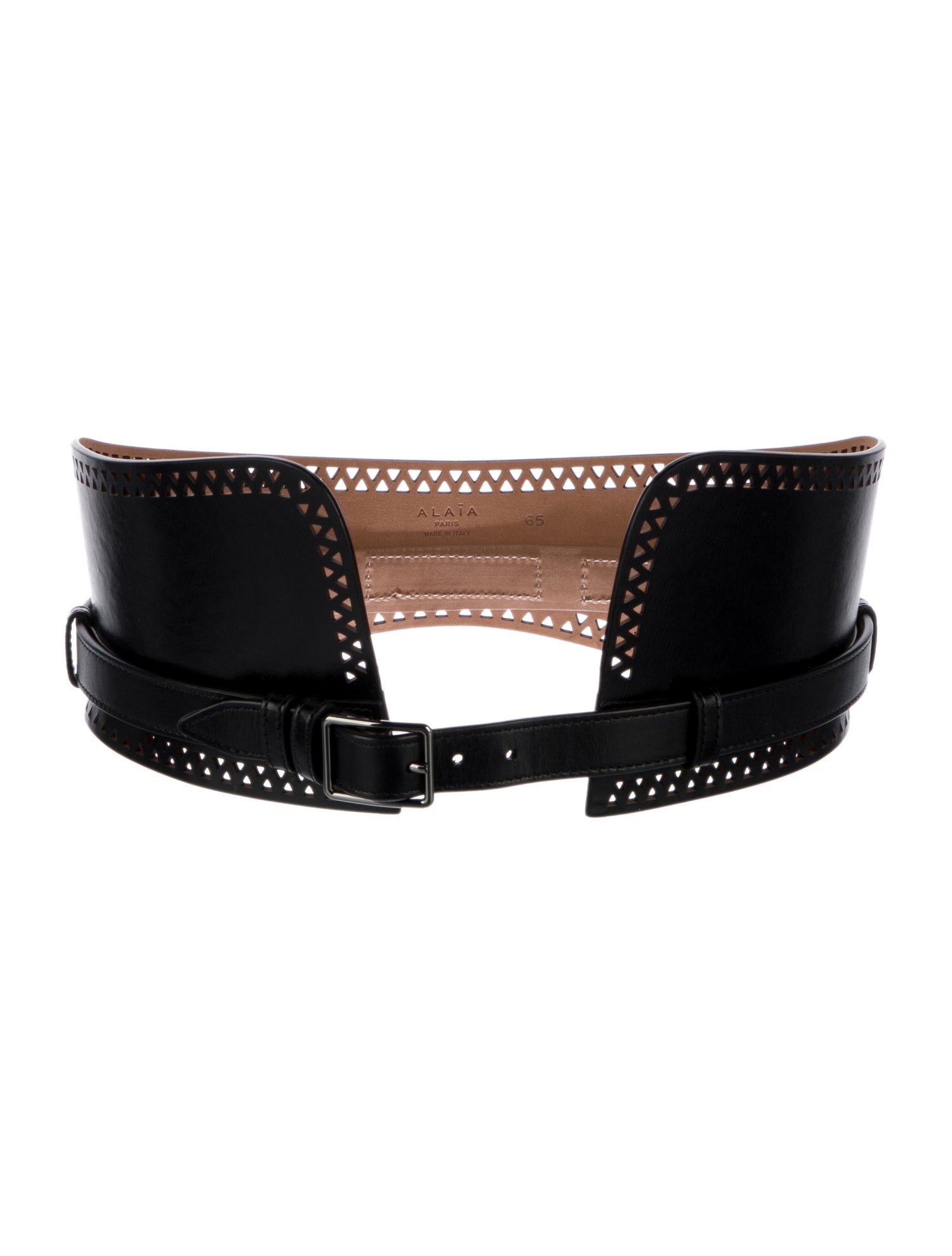 Alaïa Wide Leather Waist Belt