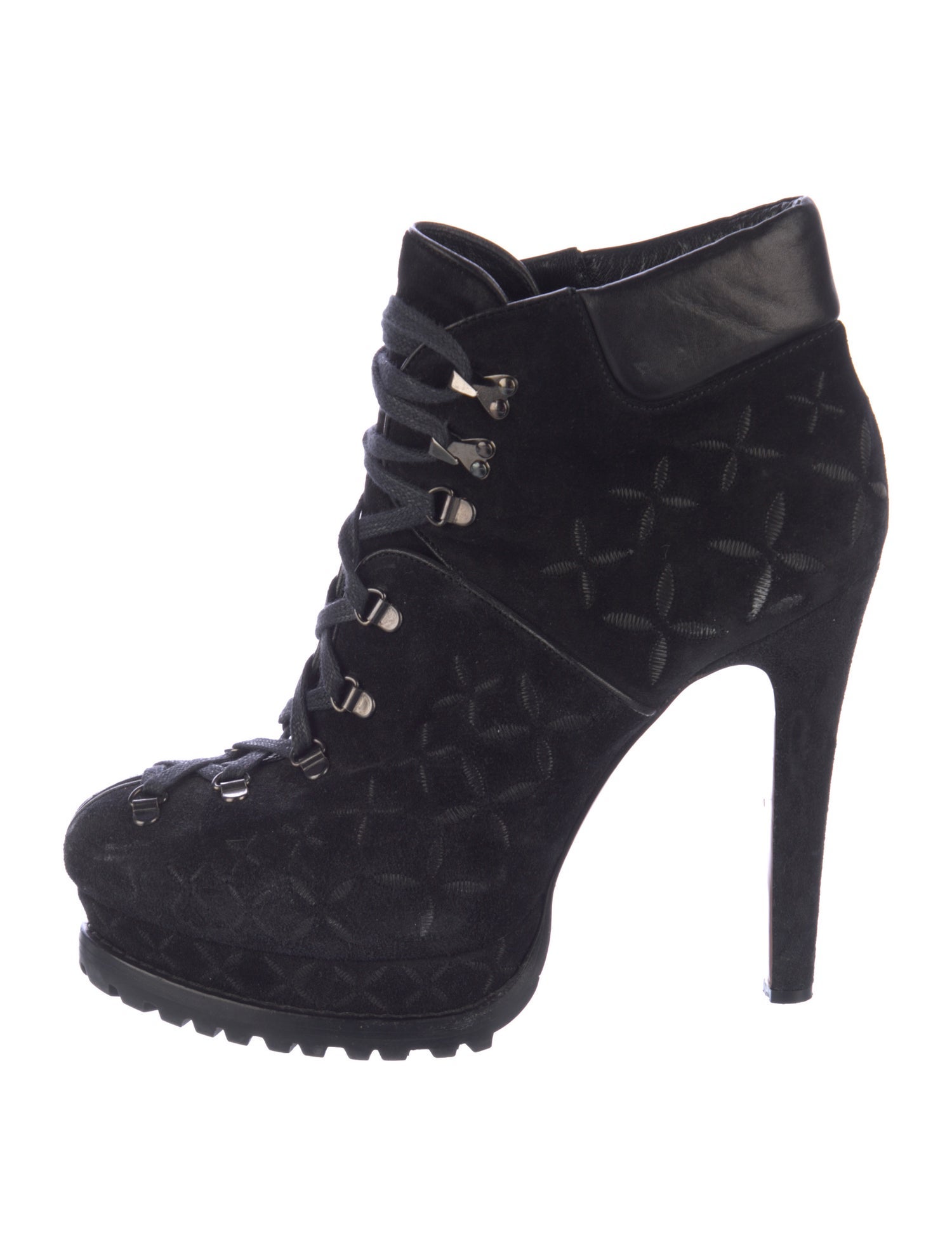 Alaïa Suede Lace-Up Boots