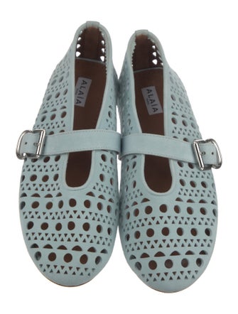 Alaïa Suede Lasercut Accents Flats