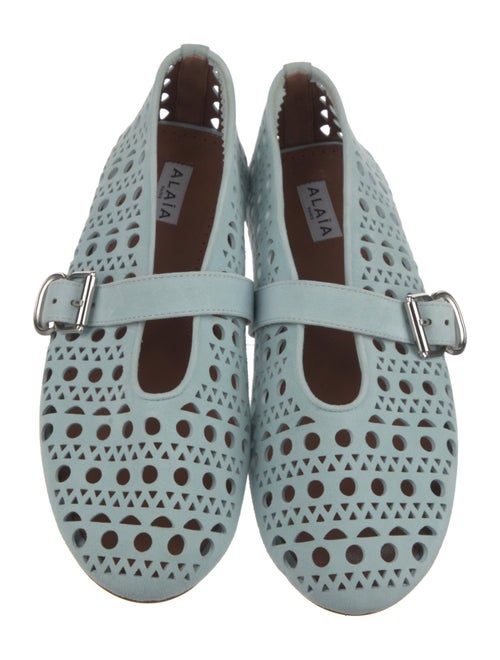 Alaïa Suede Lasercut Accents Flats