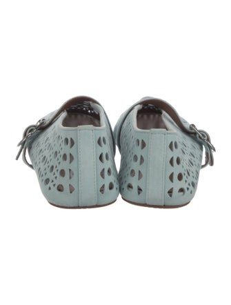 Alaïa Suede Lasercut Accents Flats