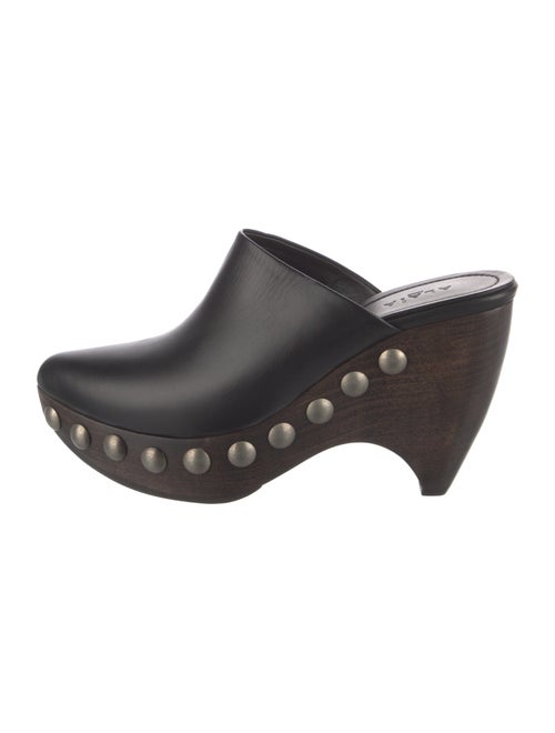Alaïa Leather Studded Accents Mules