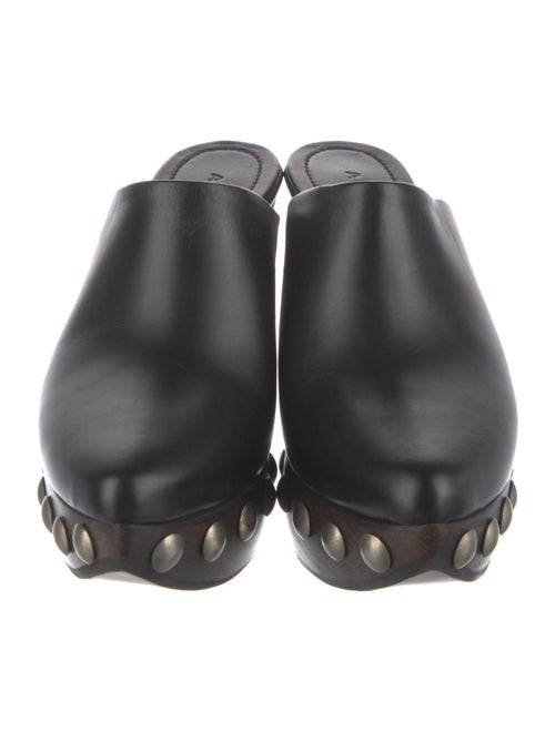 Alaïa Leather Studded Accents Mules
