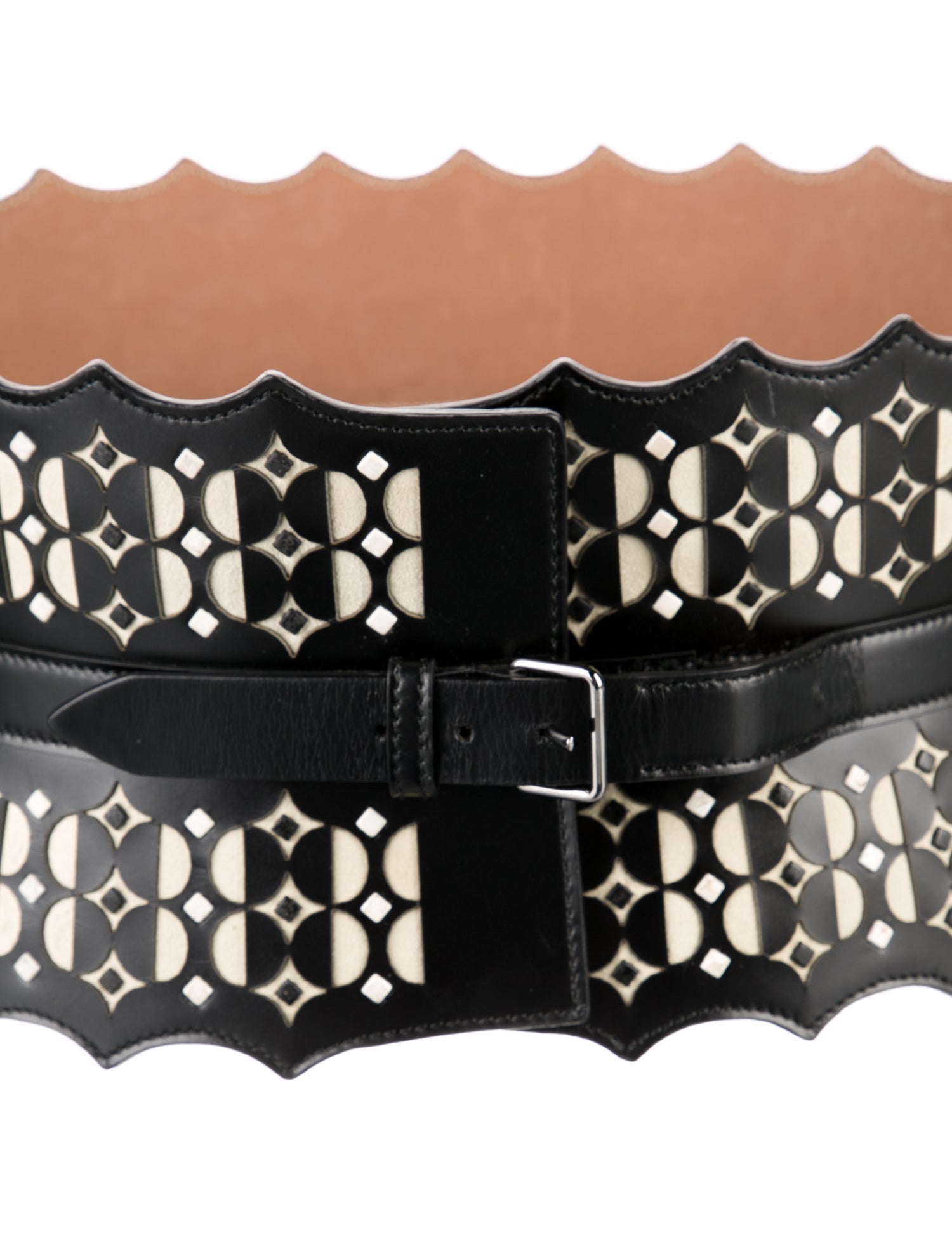 Alaïa Wide Leather Waist Belt
