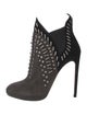 Alaïa Suede Colorblock Pattern Lace-Up Boots
