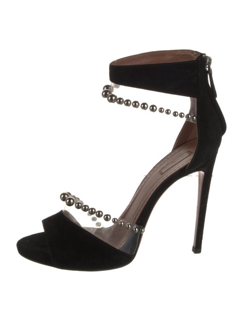 Alaïa Suede Studded Accents Sandals