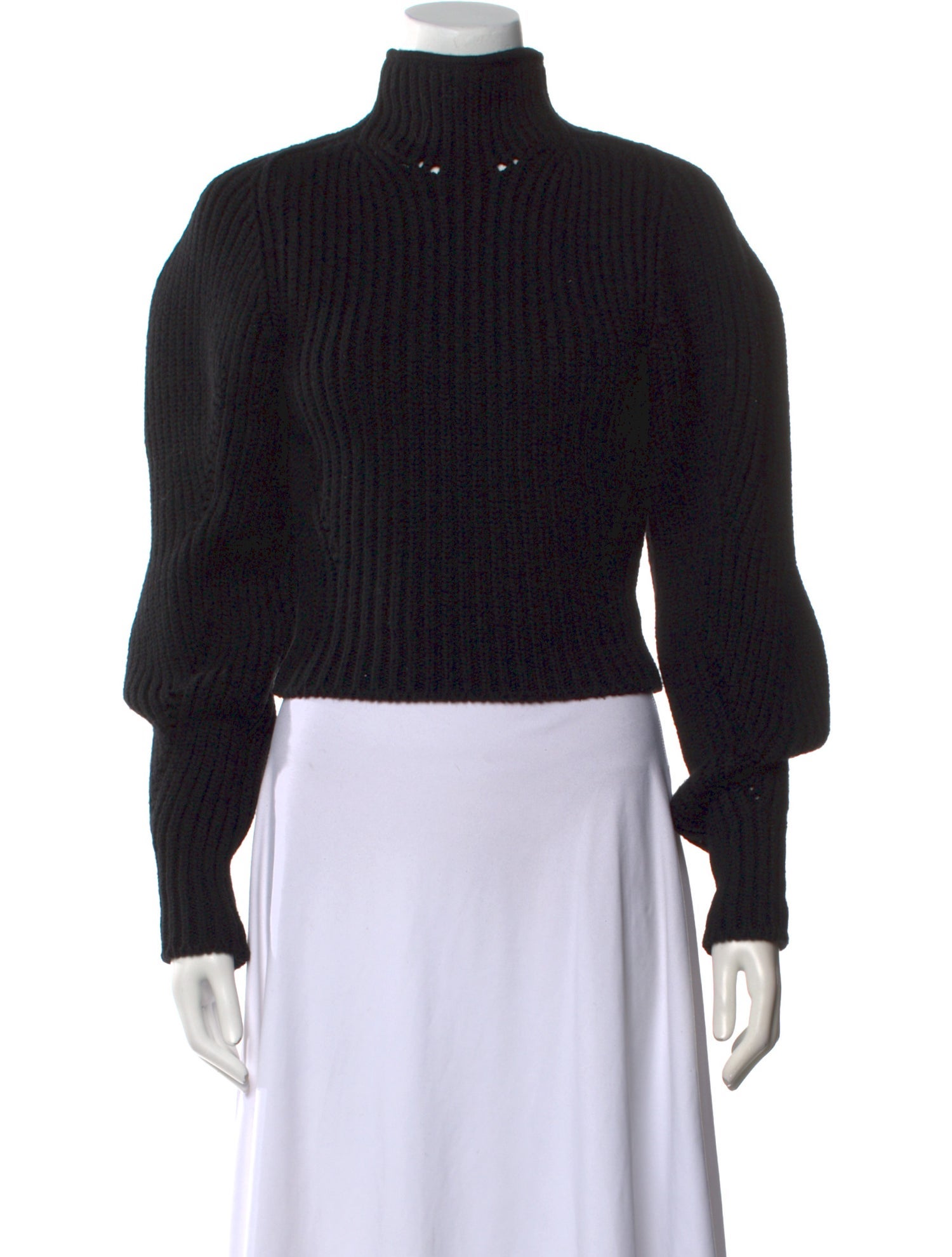 Alaïa Wool Mock Neck Sweater