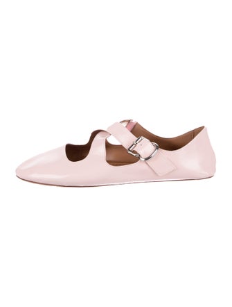 Alaïa Patent Leather Mary Jane Flats