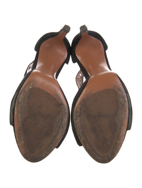Alaïa Suede Patterned Sandals