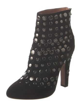 Alaïa Suede Studded Accents Boots