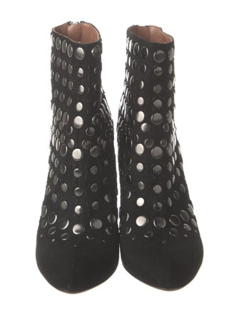 Alaïa Suede Studded Accents Boots