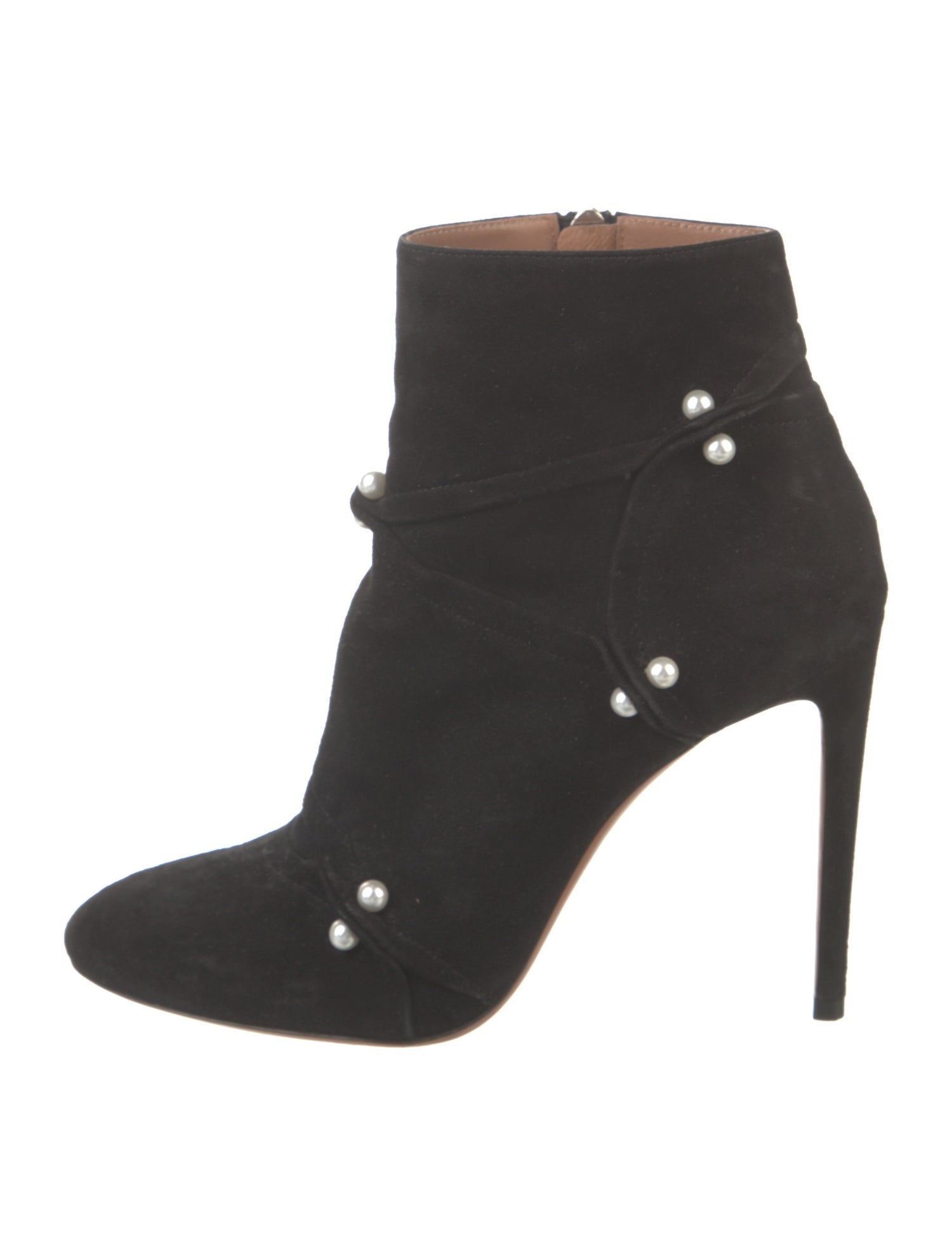 Alaïa Suede Beaded Accents Boots