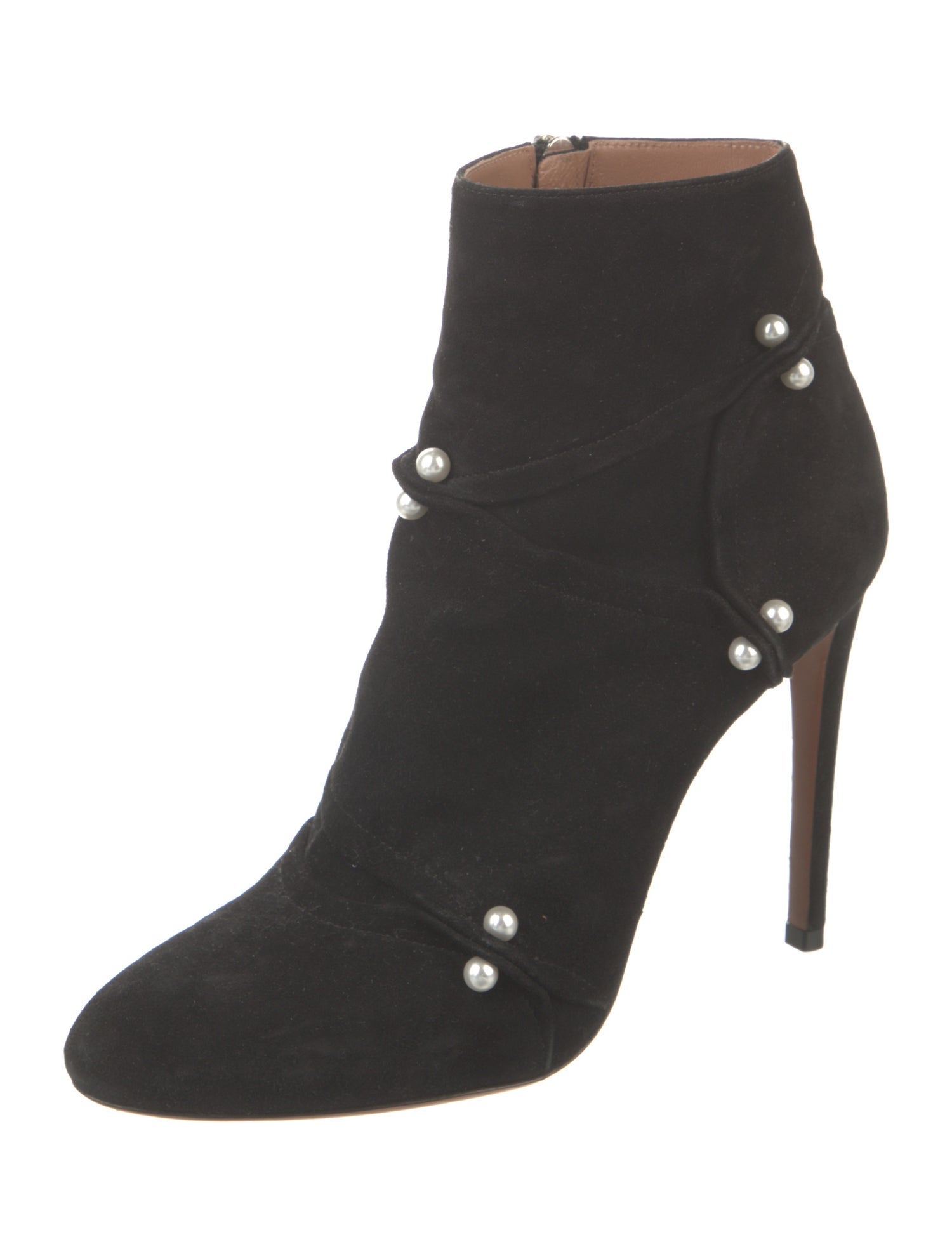 Alaïa Suede Beaded Accents Boots
