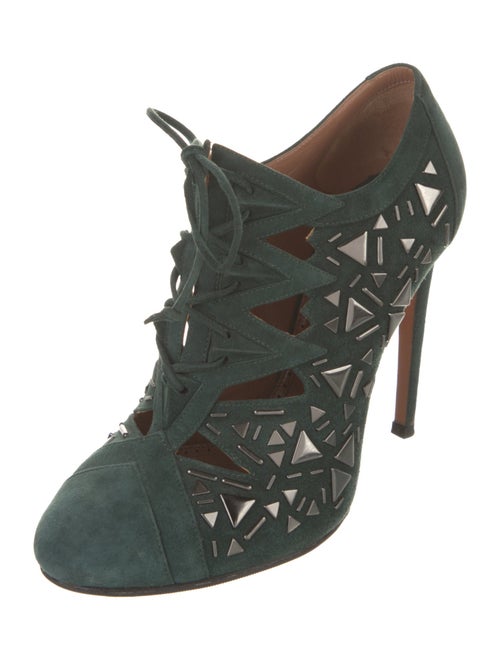 Alaïa Suede Studded Accents Pumps