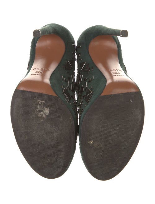 Alaïa Suede Studded Accents Pumps