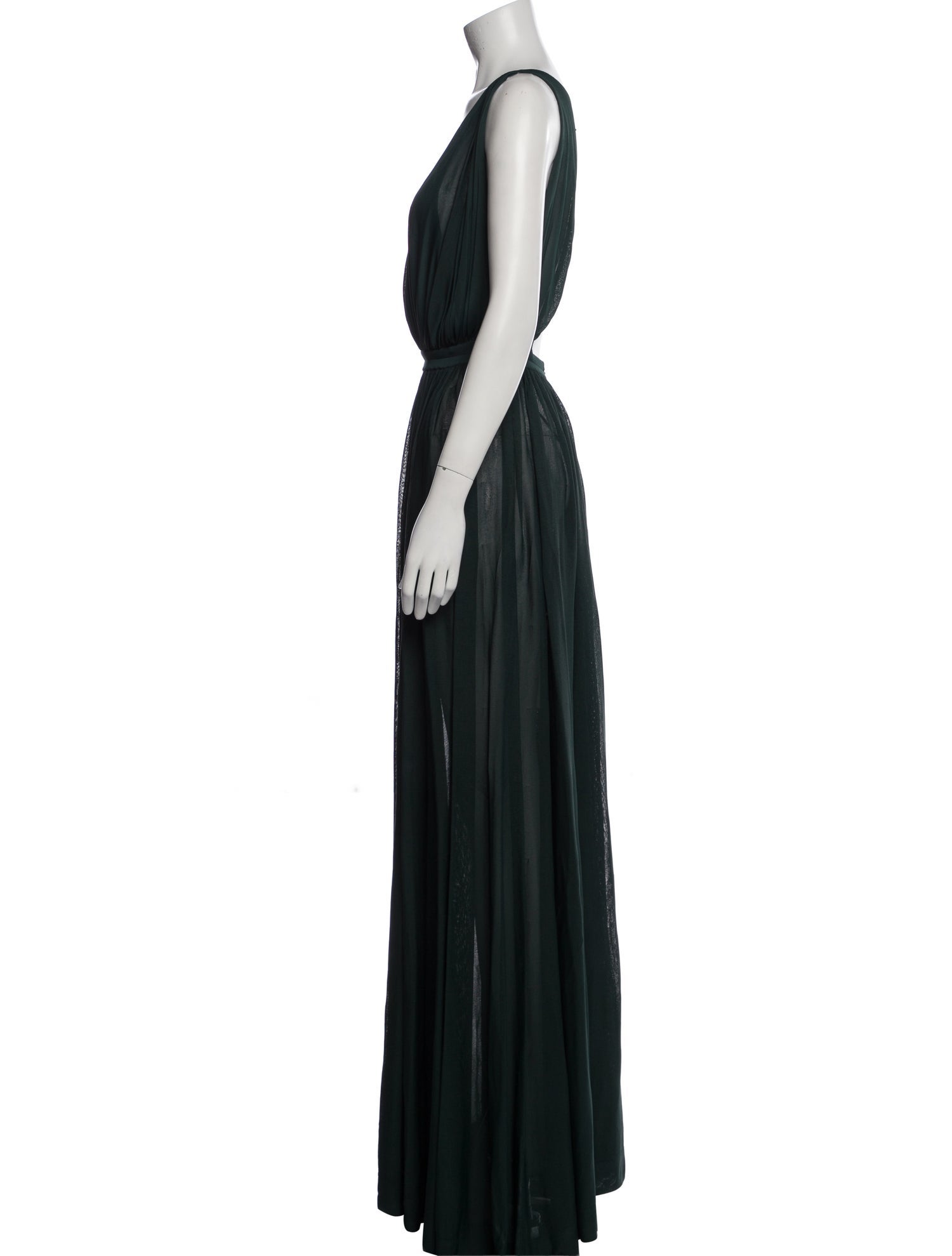 Alaïa V-Neck Long Dress