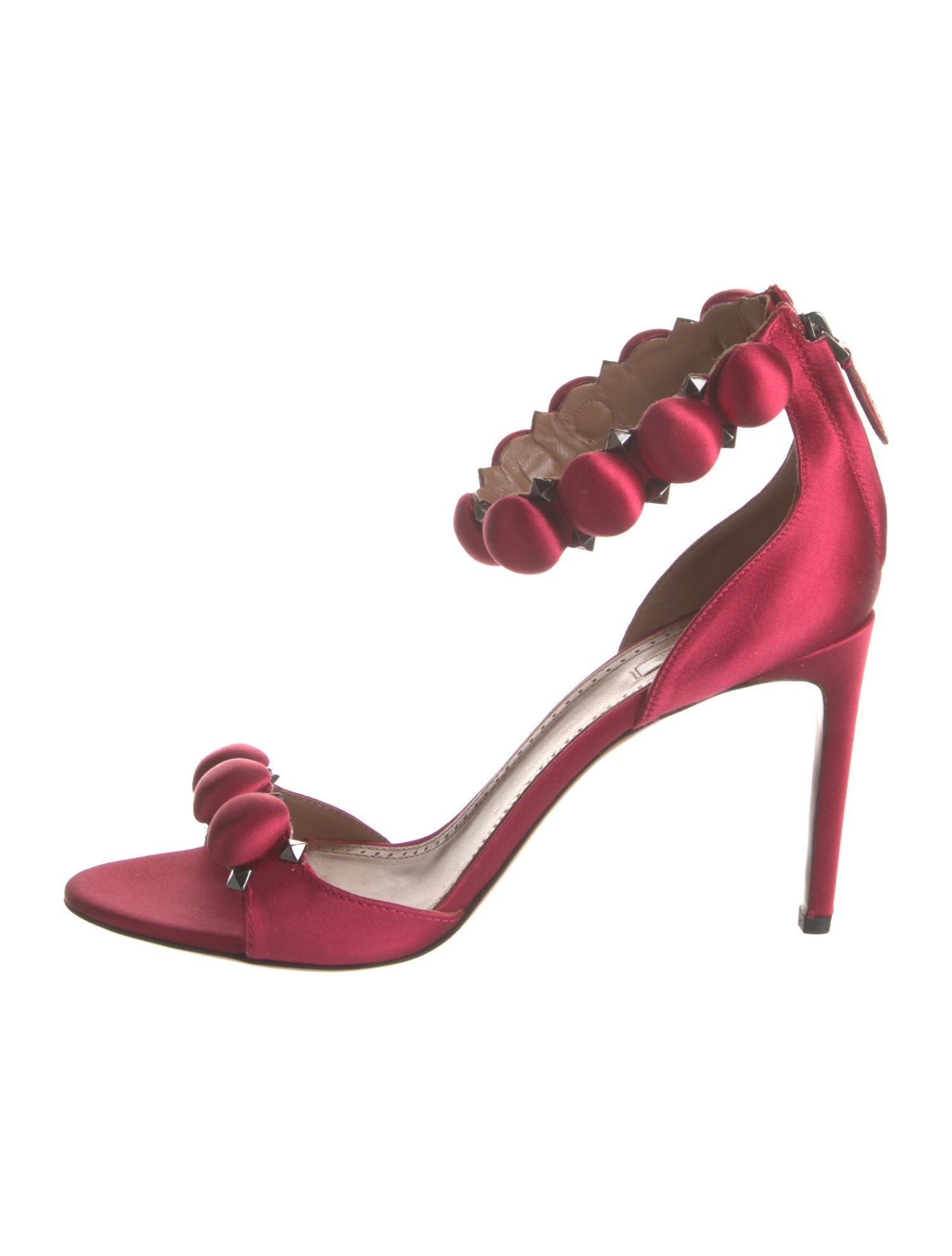 Alaïa Satin Studded Accents Sandals w/ Tags
