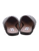 Alaïa Leather Crystal Embellishments Mules
