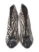 Alaïa Ponyhair Animal Print Lace-Up Boots