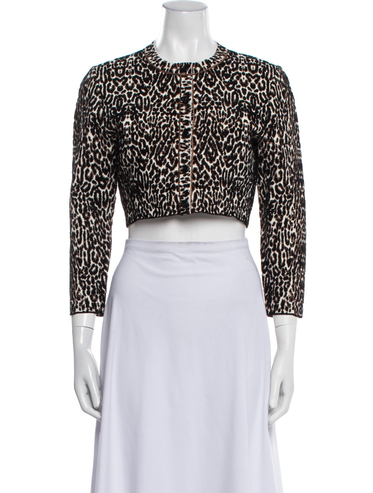 Alaïa Animal Print Bolero