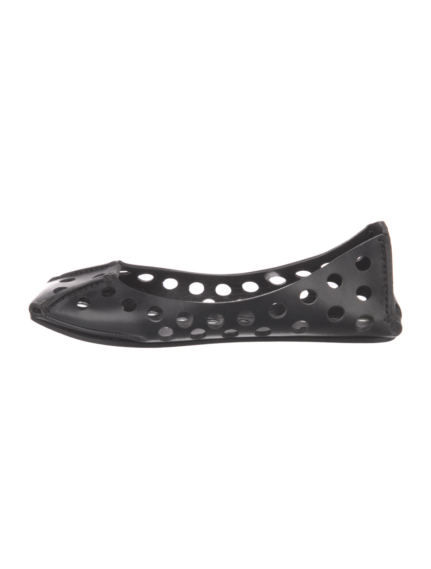 Alaïa Leather Lasercut Accents Flats