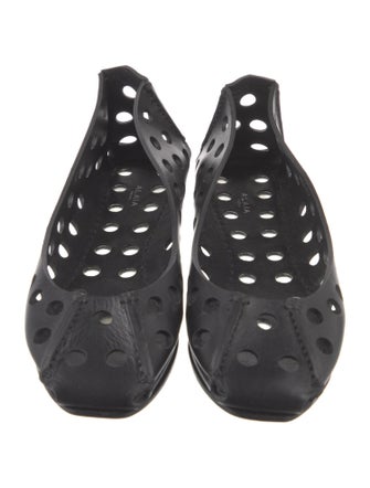 Alaïa Leather Lasercut Accents Flats