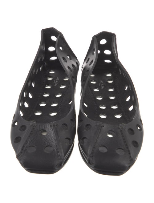 Alaïa Leather Lasercut Accents Flats