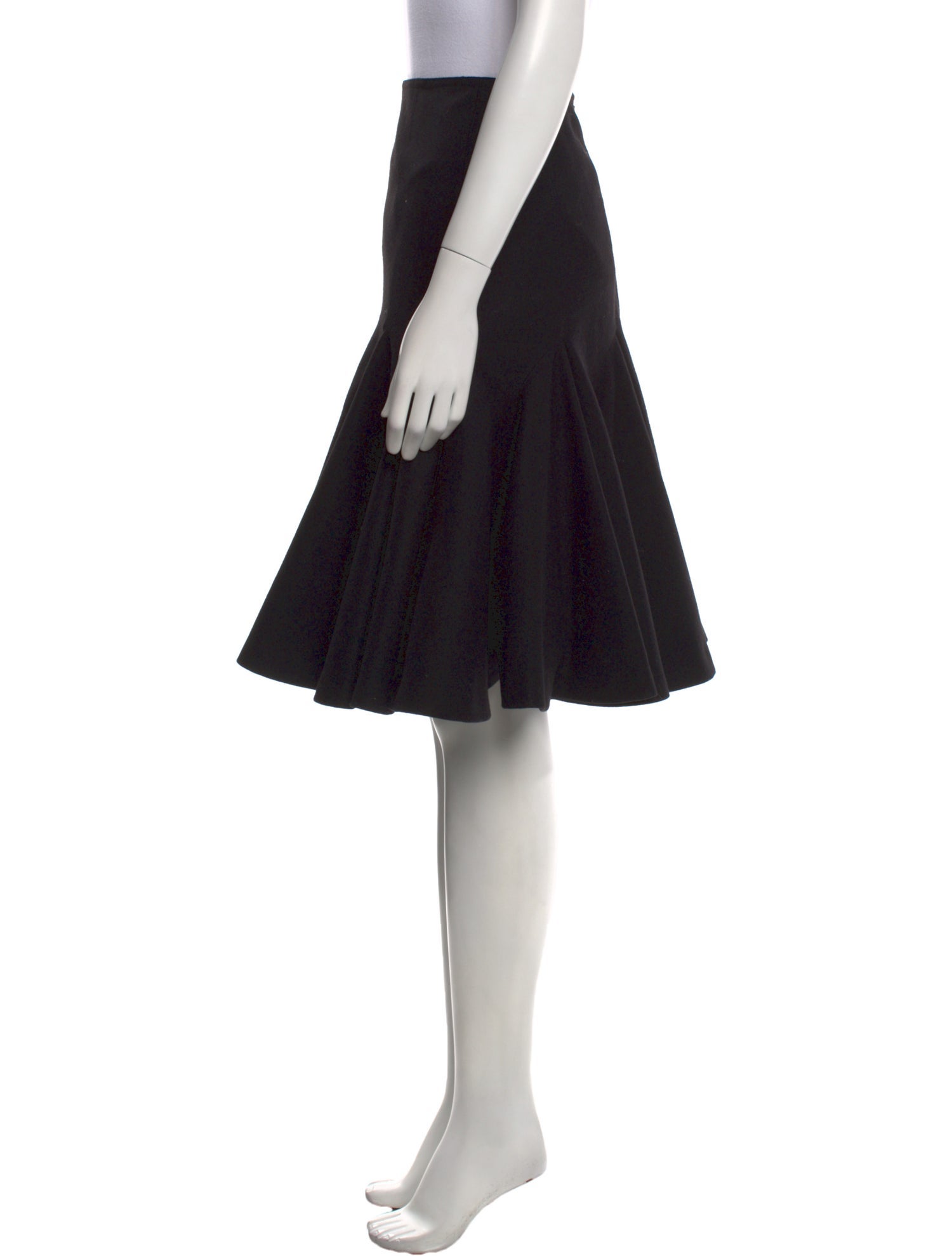 Alaïa Virgin Wool Knee-Length Skirt