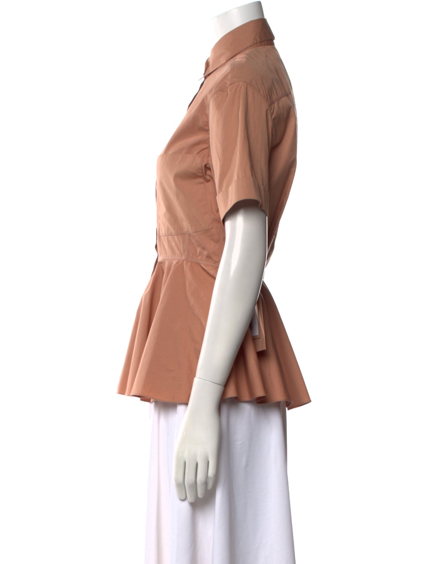 Alaïa Short Sleeve Button-Up Top w/ Tags