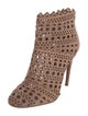 Alaïa Suede Patterned Boots