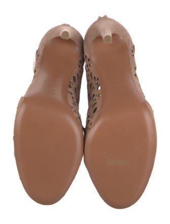 Alaïa Suede Patterned Boots