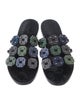 Alaïa Leather Studded Accents Slides