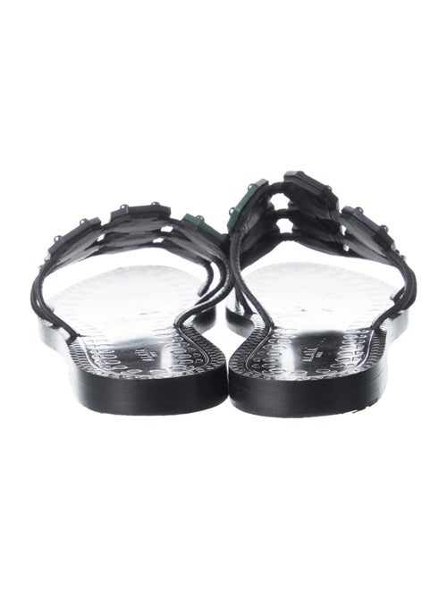 Alaïa Leather Studded Accents Slides
