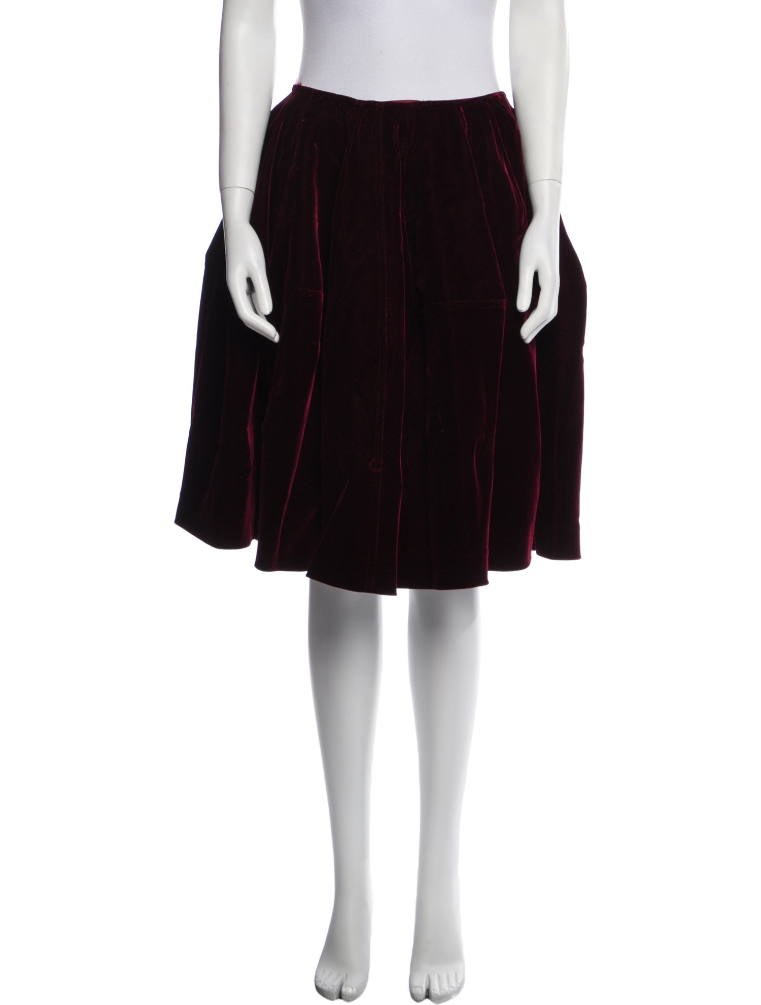 Alaïa Velvet Knee-Length Skirt
