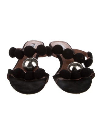 Alaïa Suede Slides