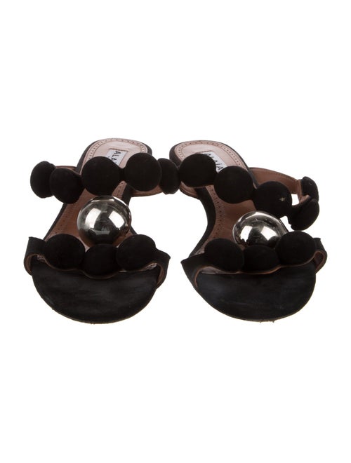 Alaïa Suede Slides