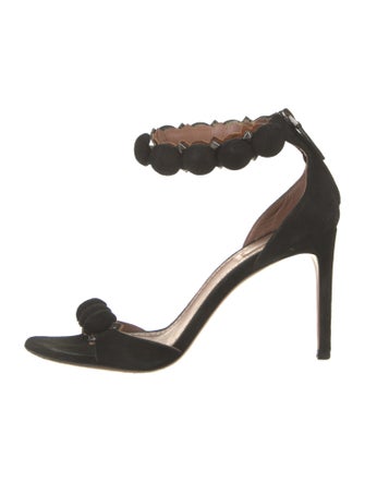 Alaïa Suede Studded Accents Sandals