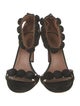 Alaïa Suede Studded Accents Sandals