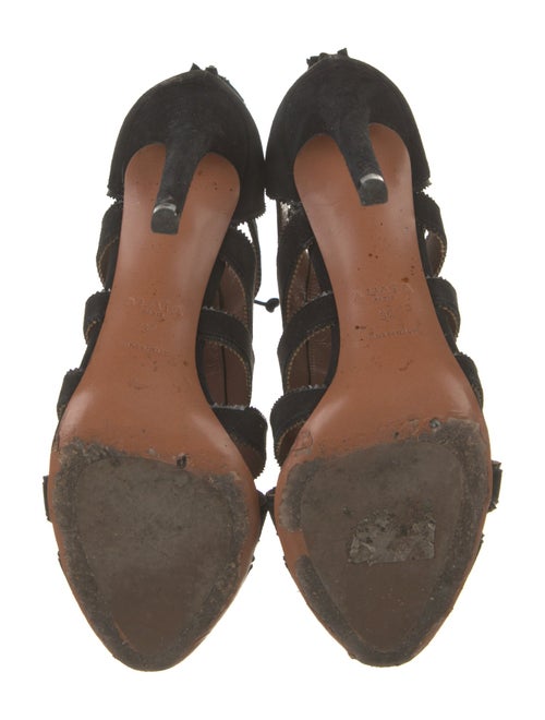 Alaïa Suede Lace-Up Boots