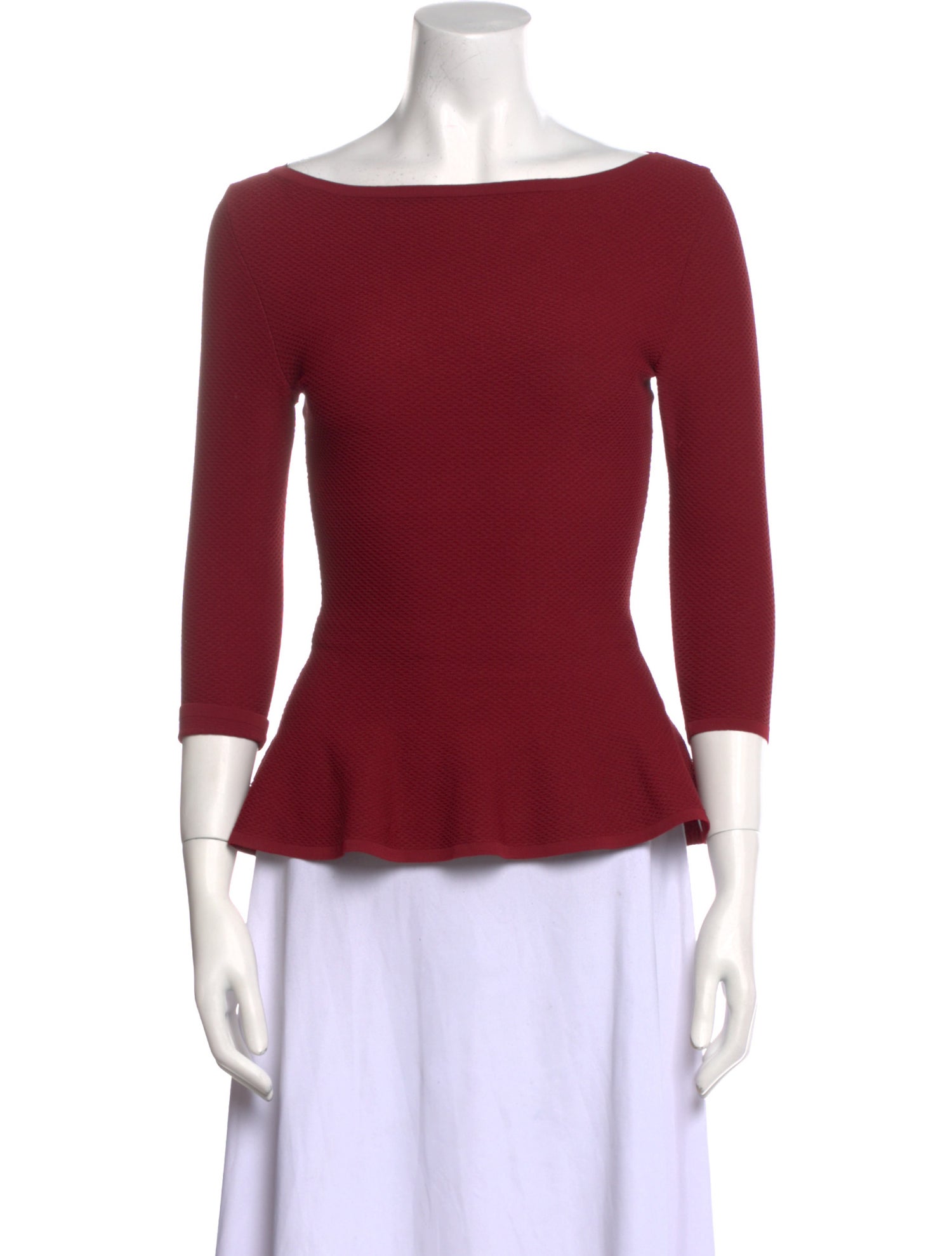 Alaïa Wool Bateau Neckline Top