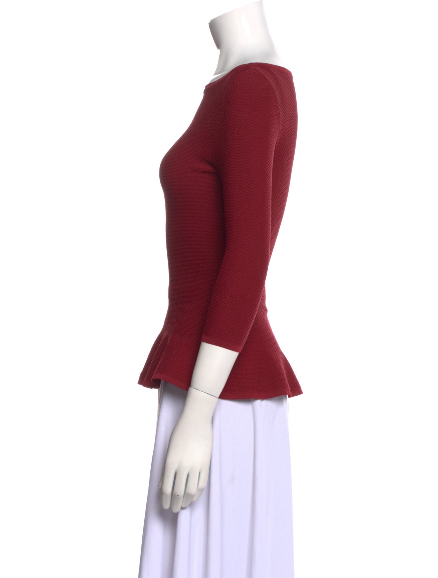 Alaïa Wool Bateau Neckline Top