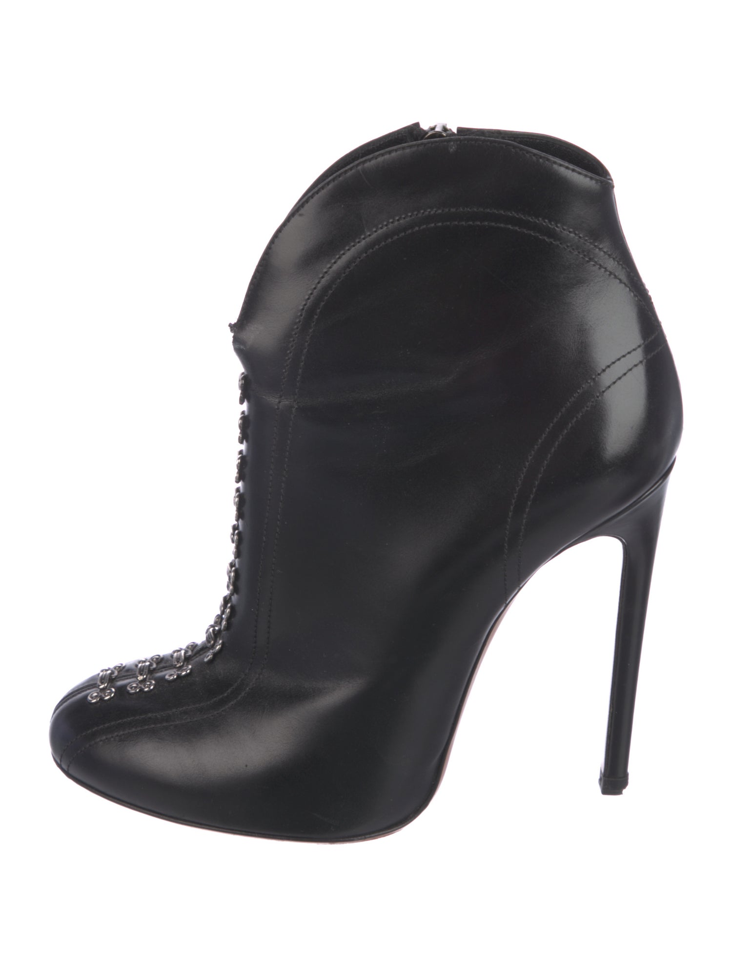 Alaïa Leather Lace-Up Boots